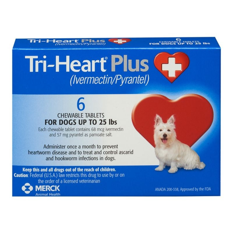 Tri-Heart Plus for Dogs up to 25lbs Blue 12ct