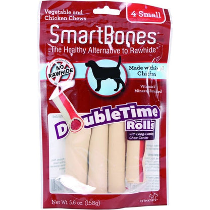SmartBones DoubleTime Dog Chew Rolls Chicken