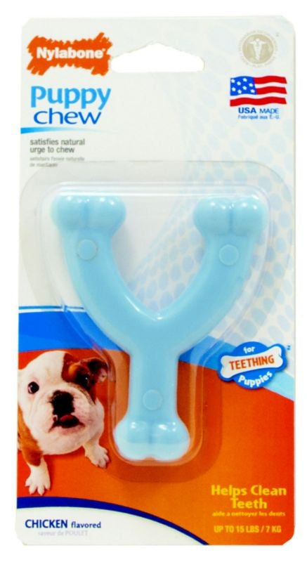 Nylabone Wishbone Puppy Chew Petite Size Blue
