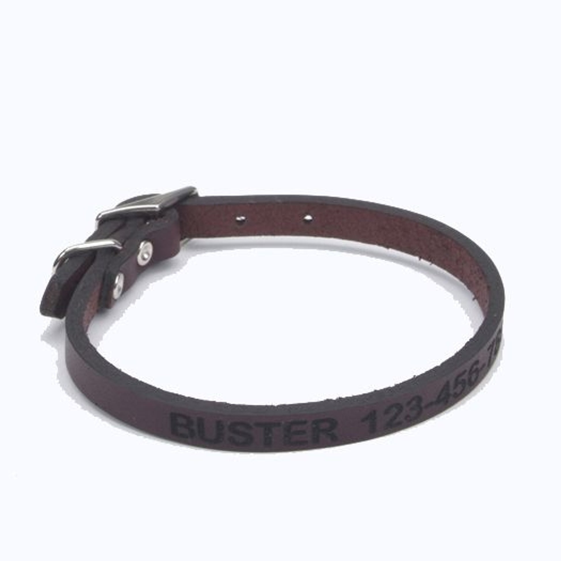 Personalized Leather Dog Collar