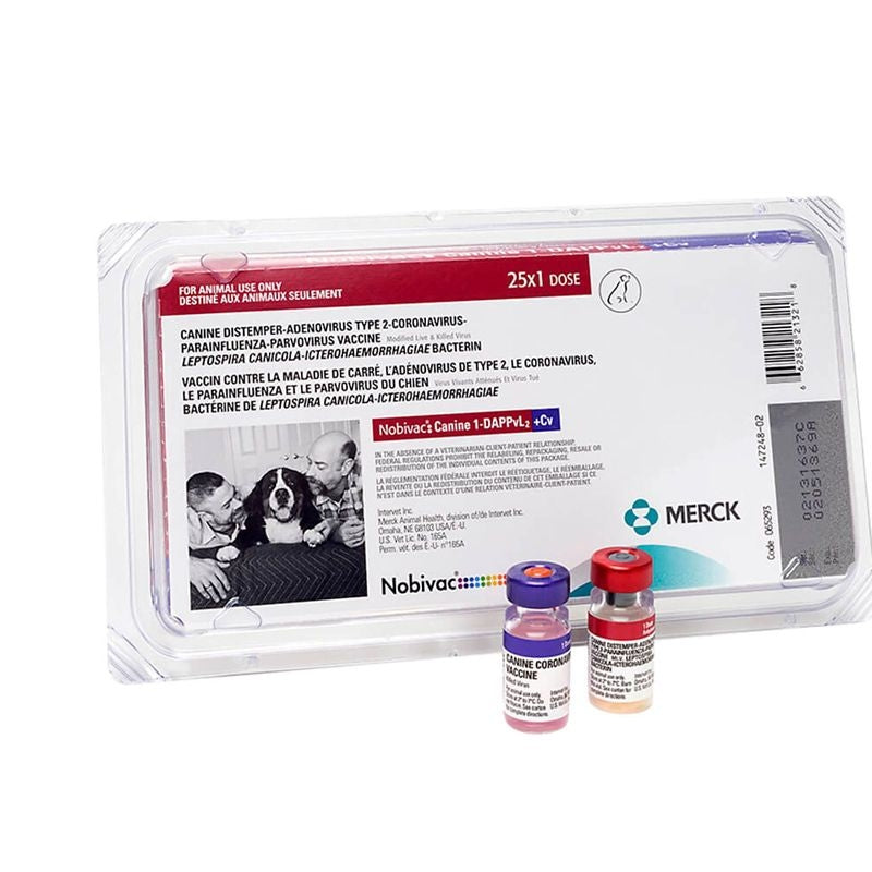 Nobivac 1 DA2PPvL2+CV 25x1ml Vials Canine Vaccine