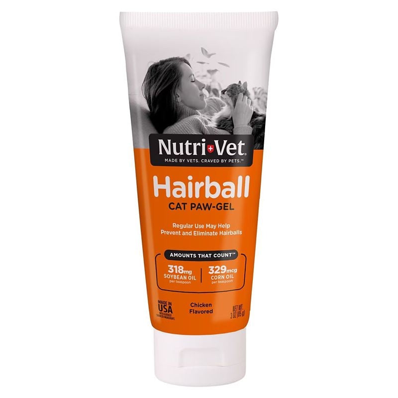 Nutri-Vet Hairball Paw-Gel Cat Supplement Salmon