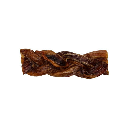 Smokehouse Single Braided Pizzle Dog Treat