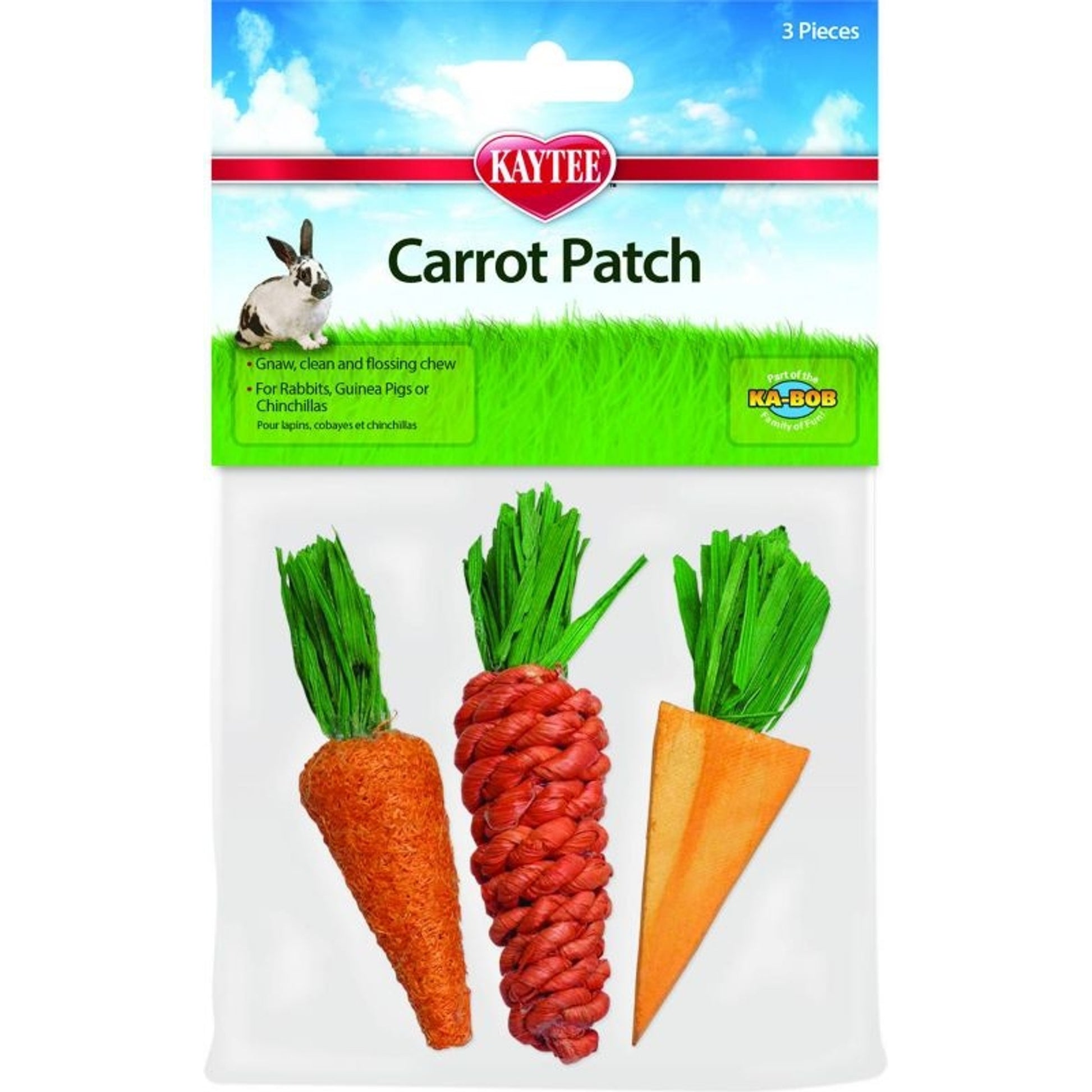 Kaytee Carrot Patch Small Animal Chew Toy