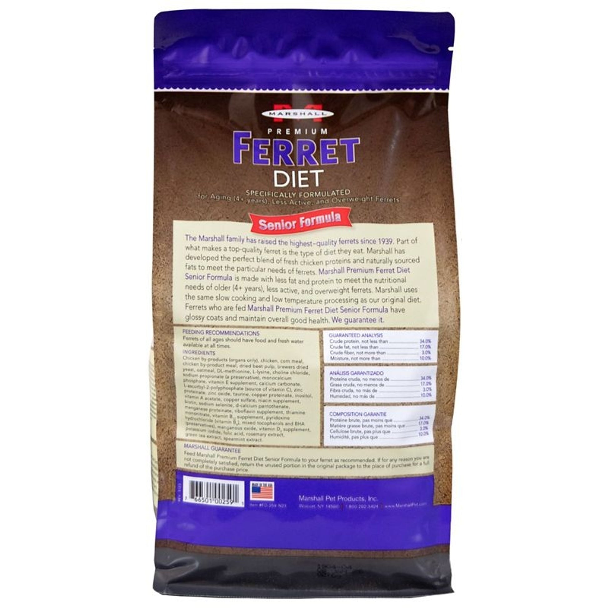 Marshall Premium Ferret Diet Senior 4Lbs