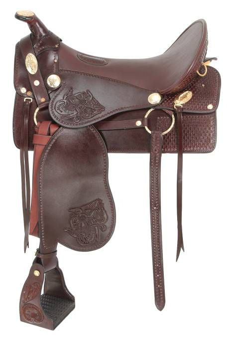 King Series Tooled McClellan Camp Saddle