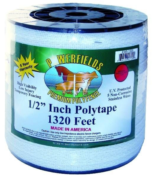 Powerfields Poly Tape 1/2 in