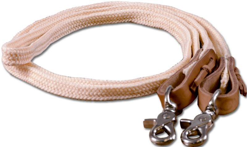 Mustang Waxed Flat Braided Poly Roping Rein