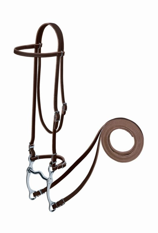 Weaver Harness Leather Headstall Set with Bit
