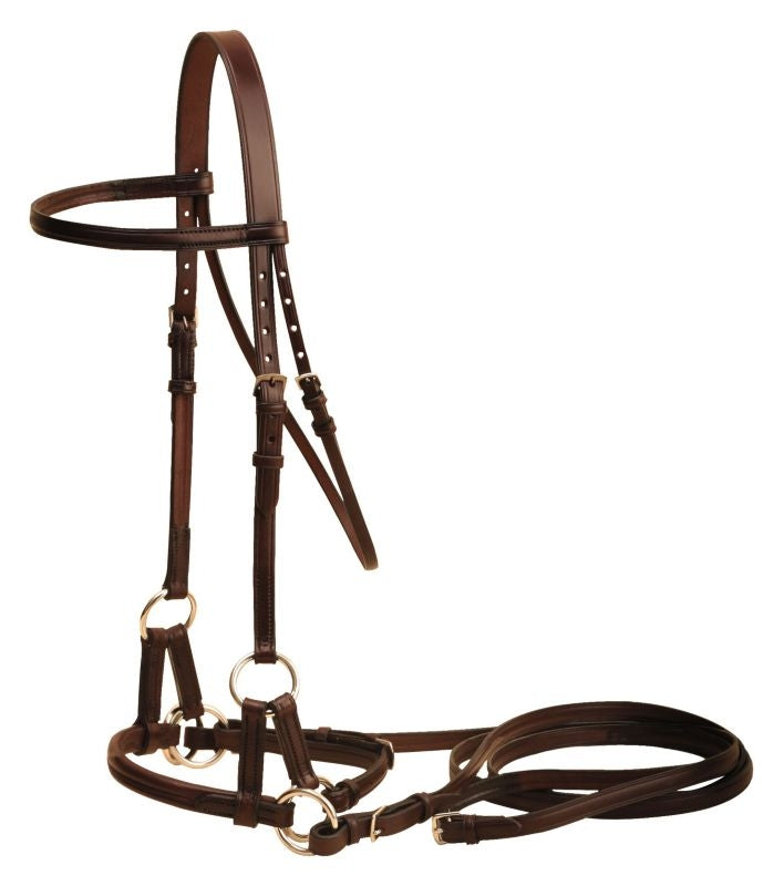 Tory English Bridle Leather Nose Side Pull