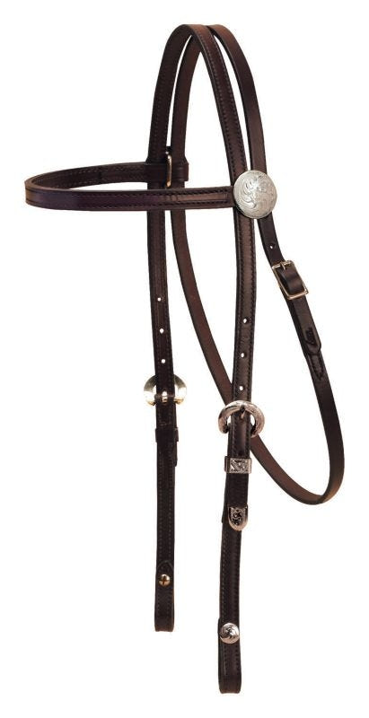 Tory Touch of Silver Browband Headstall