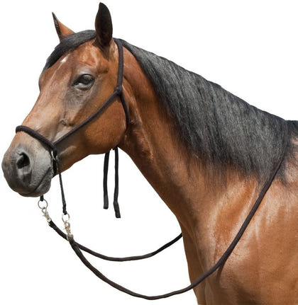 Mustang Nylon Bitless Bridle with Reins