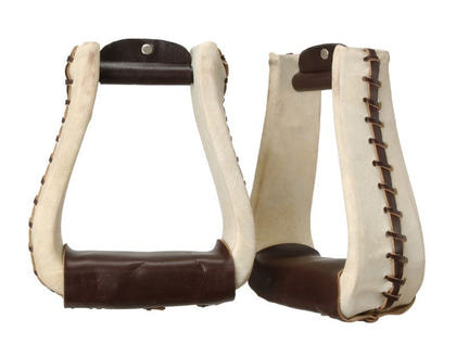 Tough1 Rawhide Roper Stirrups