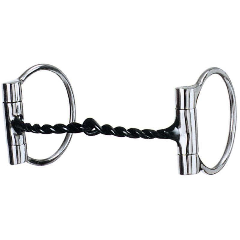 Weaver SS Twisted Snaffle D-Ring Bit