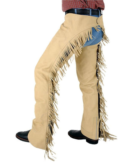 Tough1 Luxury Synthetic Suede Western Show Chap