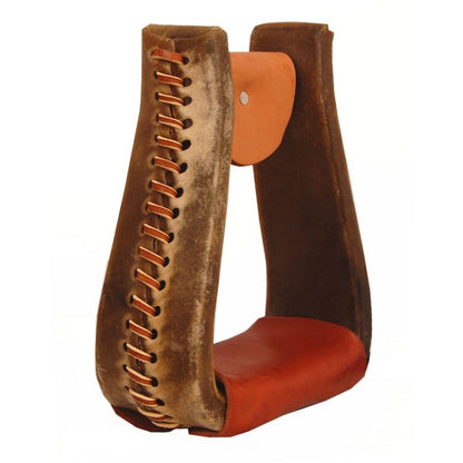 American Saddlery Rawhide Deep Roper Stirrups