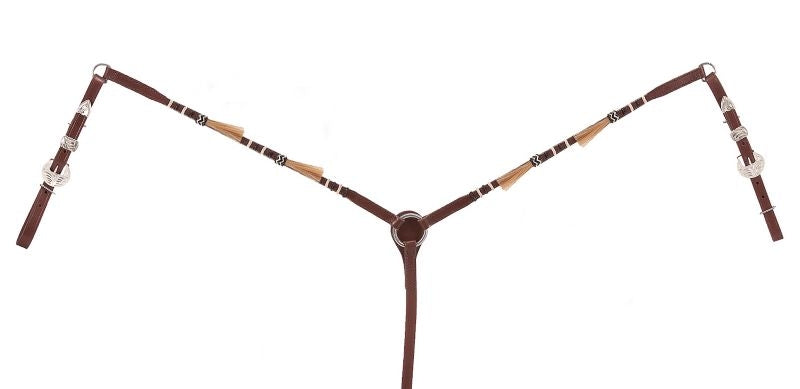 Royal King Rolled Braided Tassel Breast Collar