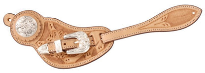 Silver Royal Shaped Silver Spur Straps