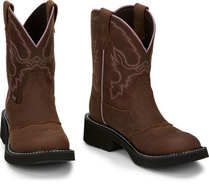 Justin Ladies Gypsy Gemma 8in Round Toe Boots