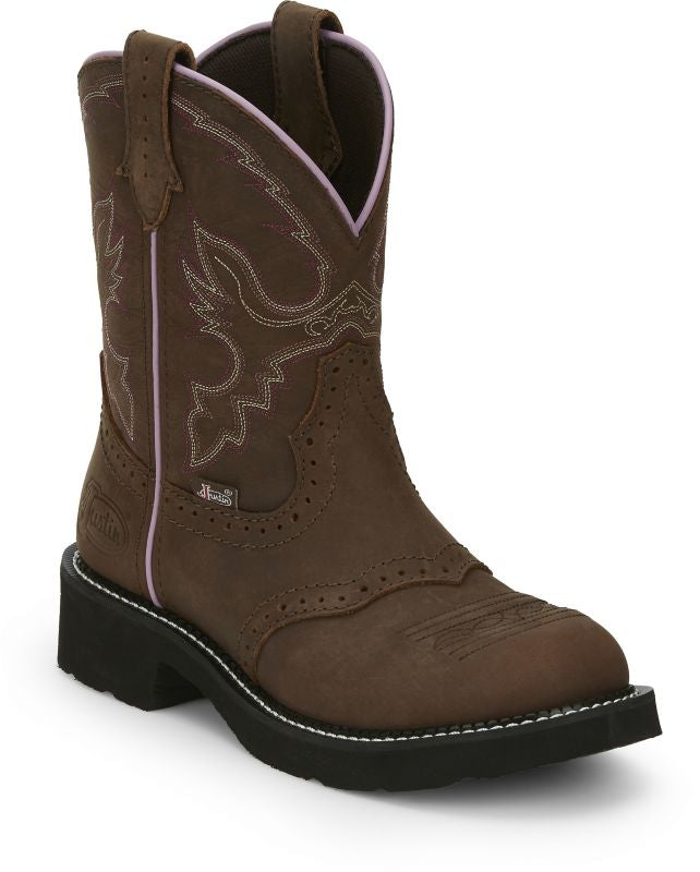 Justin Ladies Gypsy Gemma 8in Round Toe Boots