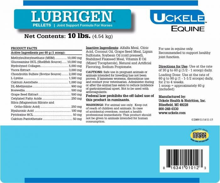 SmartEquine Lubrigen Joint Support Pellets