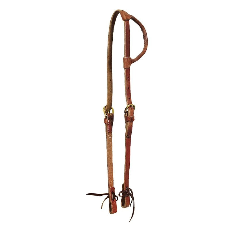 Circle Y Rolled Single Ear Headstall