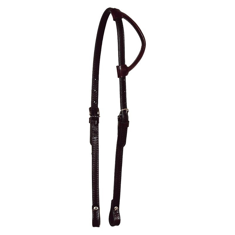 Circle Y Rolled Single Ear Headstall