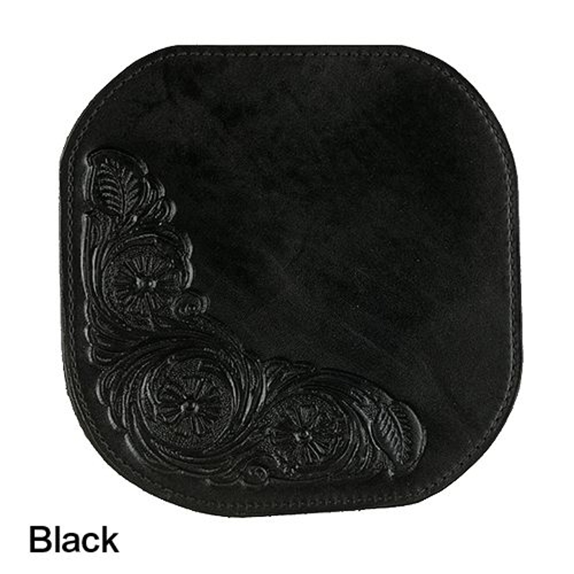 Circle Y Scallop Gray Wool Felt Pad