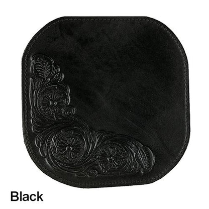 Circle Y Scallop Gray Wool Felt Pad