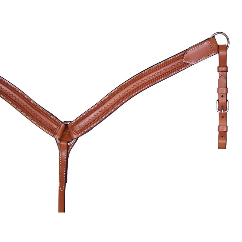Circle Y Shell Tool Shaped Breast Collar