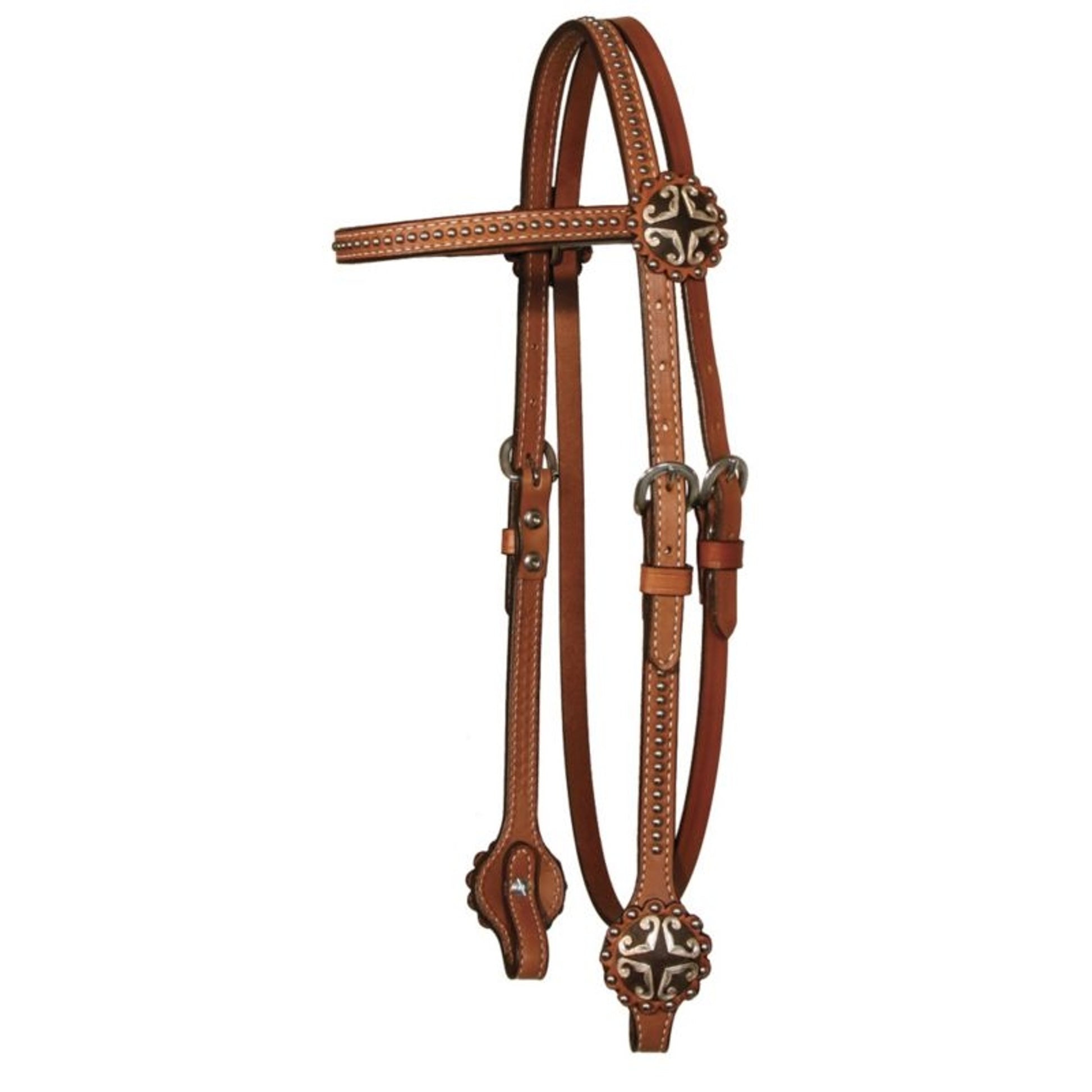 Circle Y Hearts And Spots Browband Headstall