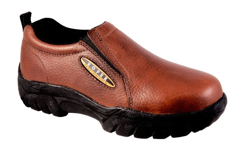 Roper Mens Leather Slip On Shoe