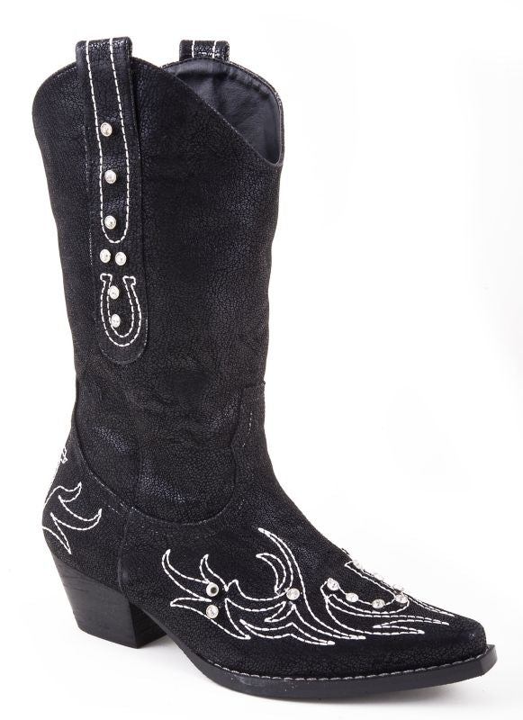 Roper Ladies Stitch Design Faux Leather Boot