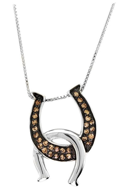 Kelly Herd Double Horseshoes Necklace