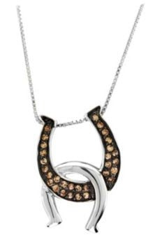 Kelly Herd Double Horseshoes Necklace
