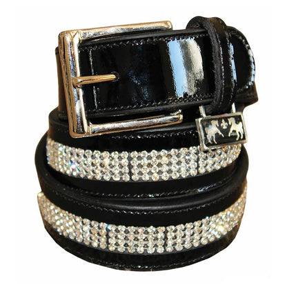 Equine Couture Bling Patent Leather Belt