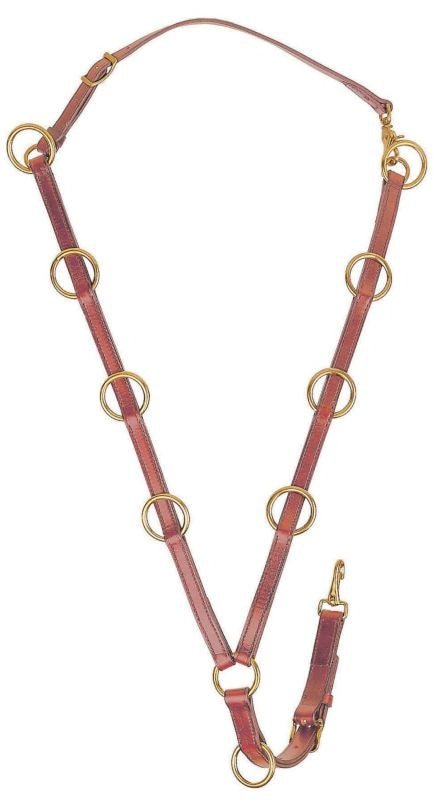 Tory Harness Leather 10 Ring Training Martingale