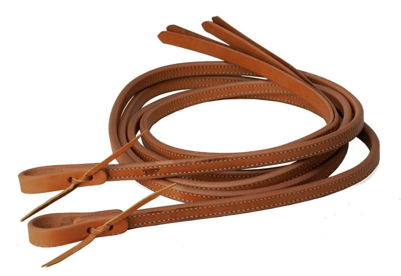Tory Harness Leather Double Stitch Split Reins