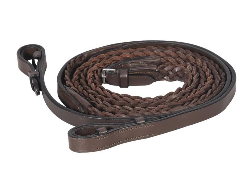 Henri de Rivel Plaited Reins 5/8 inch