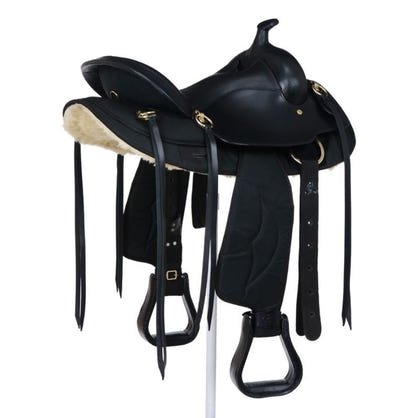 King Series Synthetic Gaited Round Skirt Trail Saddle