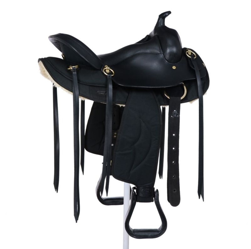 King Series Synthetic Gaited Round Skirt Trail Saddle
