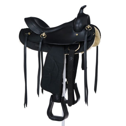 King Series Synthetic Gaited Round Skirt Trail Saddle