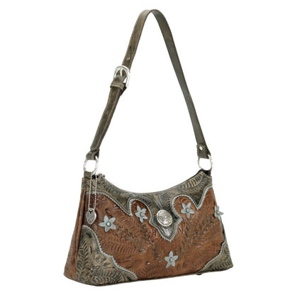 American West Desert Wildflower Zip-Top Shoulder Bag