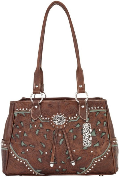 American West Lady Lace Organizer Tote Handbag