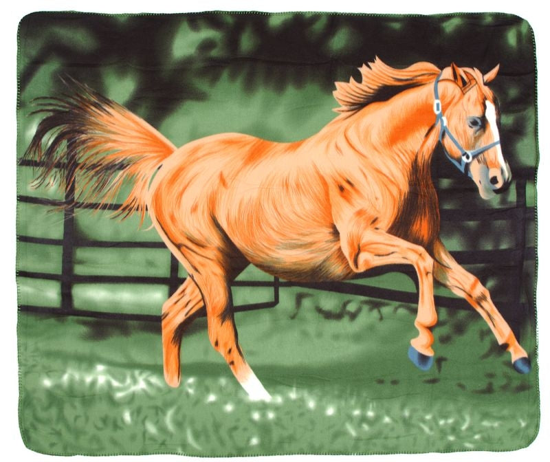Polar Fleece Running Horse Blanket