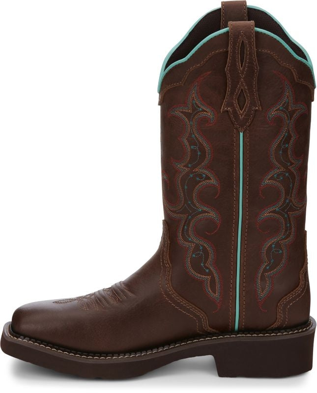 Justin Ladies Gypsy Raya Tan Square Toe Boots