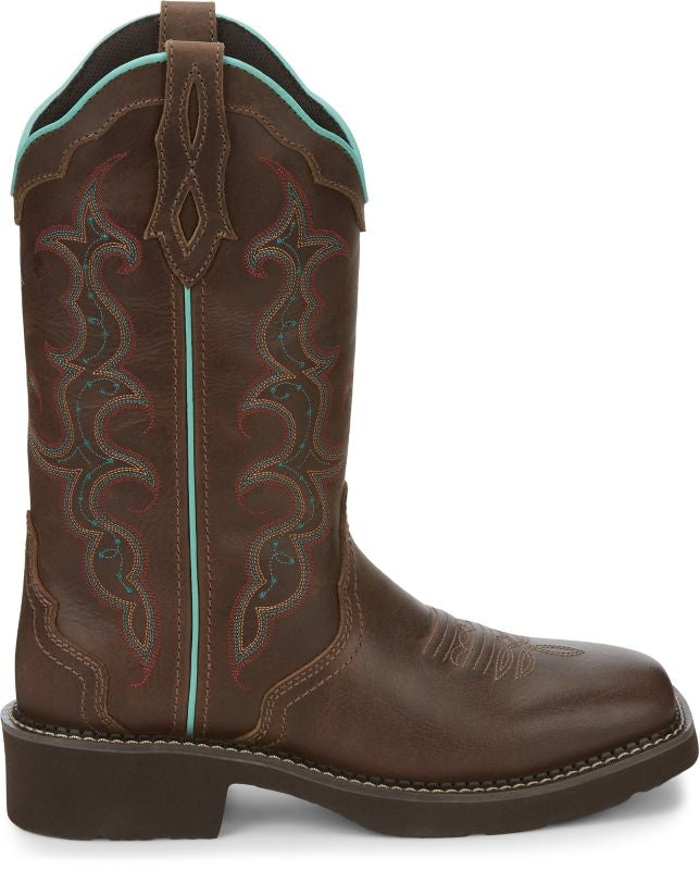 Justin Ladies Gypsy Raya Tan Square Toe Boots