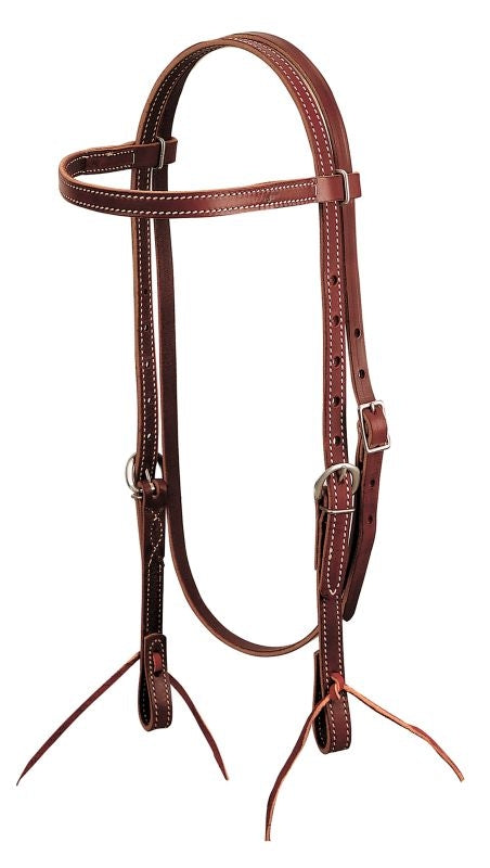 Weaver Burgundy Latigo Leather Browband Headstall