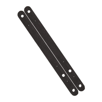 Black Rubber Spur Keeper Heel Straps