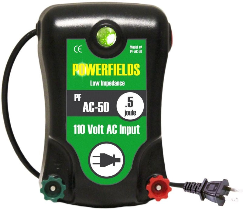 Powerfields 110V 30 Acre Fence Energizer .5 Joules